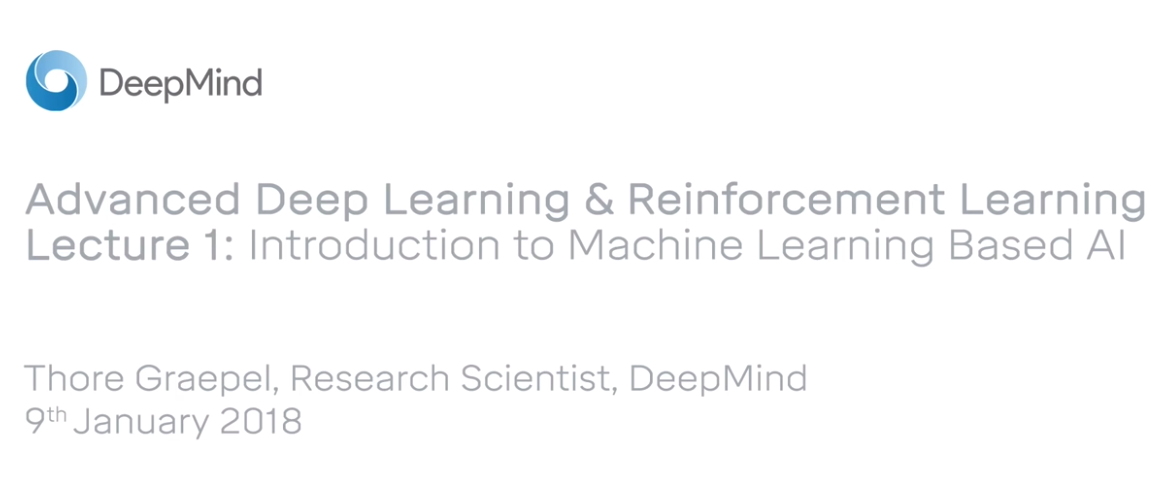 First Lesson of "Advanced Deep Learning & Reinforcement Learning"